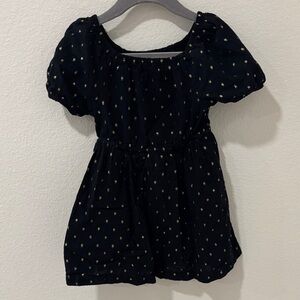 Old Navy Black Dress with Gold Accents